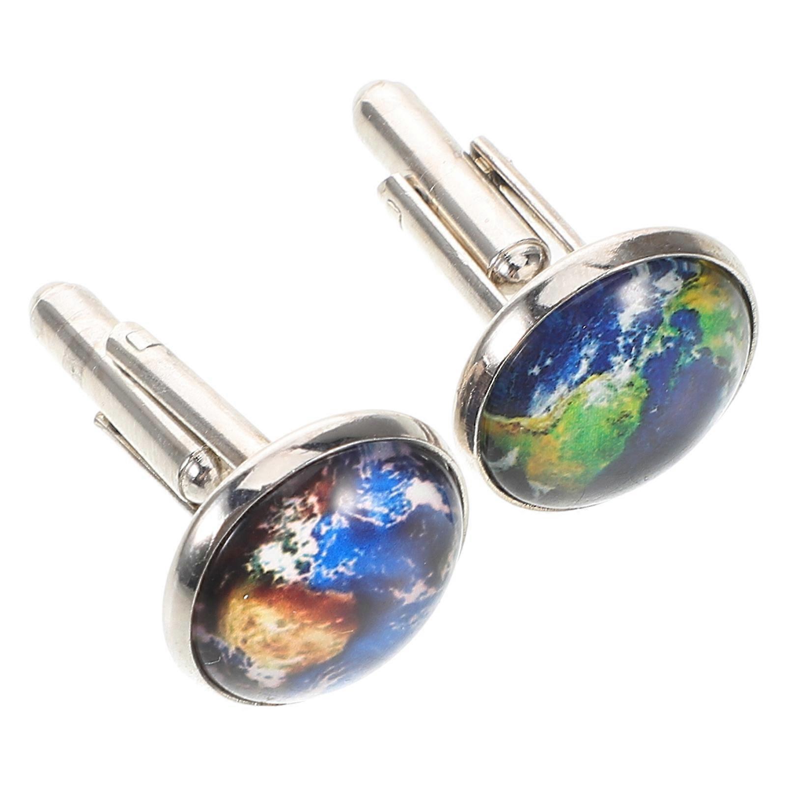 Retro Cufflinks for Men World Map French Cufflinks for Formal 5Pairs