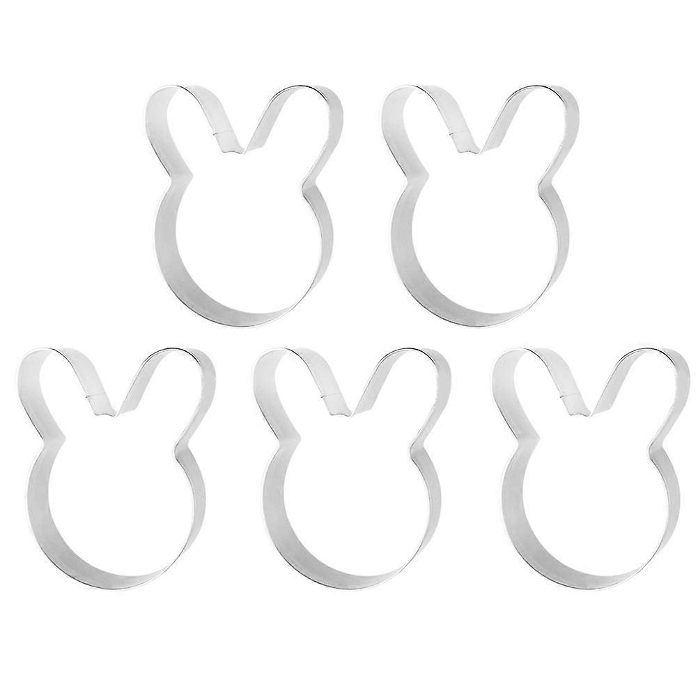 Rabbit Shape Stainless Steel Cookie Cutters for Baking 10Pcs