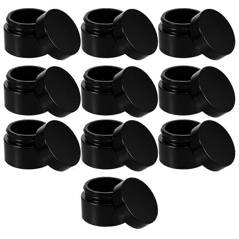 Refillable Face Cream Container Glass Bottle for Storage 10Pcs Set