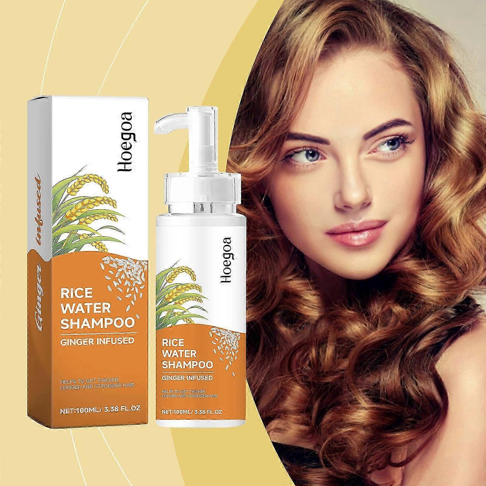 Rice Essence shampoo, scalp repair moisturizing shampoo, containing rice extract and ginger extract