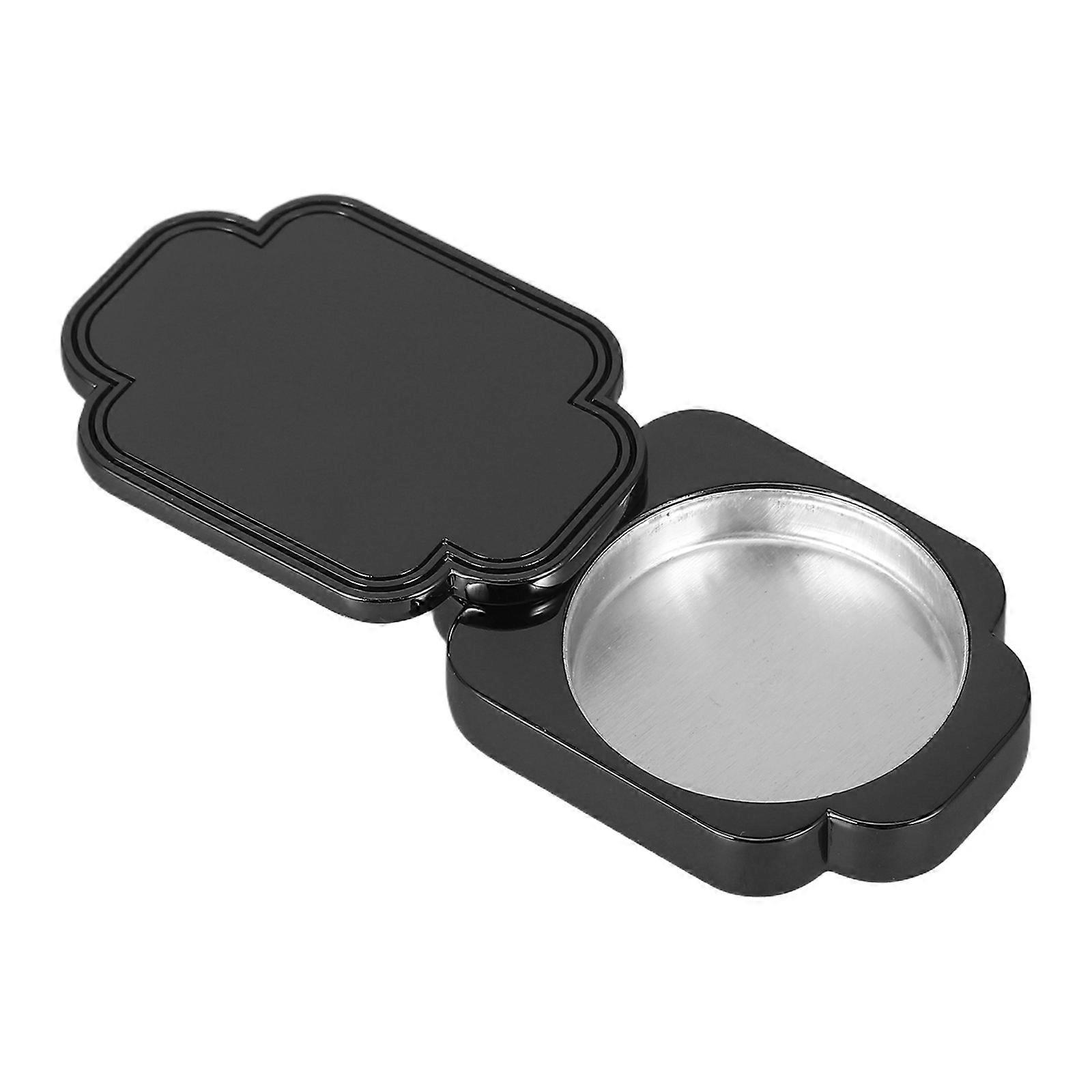 Slide Containers Solid Perfume Container Portable Storage For Travel Size Metal Balm Box 4.50X3.30X1.00CM Refillable 1Pcs