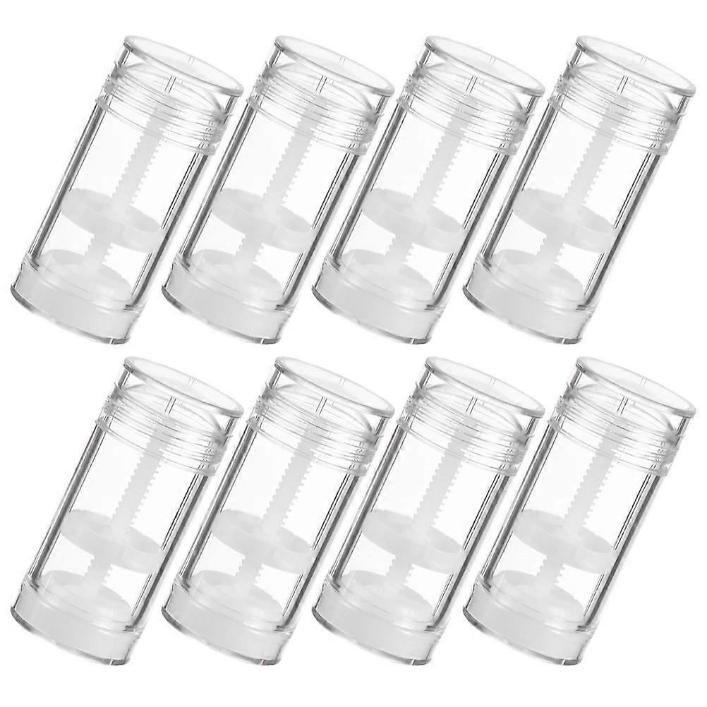 White Bottle for Deodorant Plastic Twist-Up Tube 16Pcs Refillable Storage