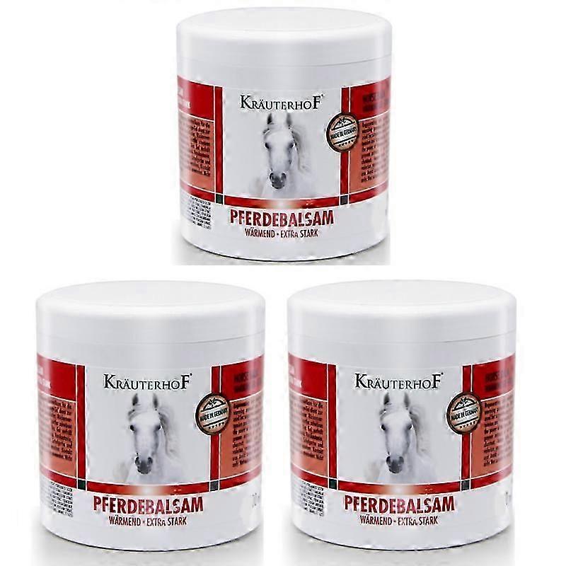 1-3x Kruterhof-hevosbalsami lämmittävä hierontageeli tukee nivelkipuja, selän jännitystä ja arkuutta