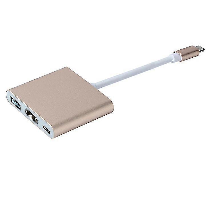 Type C USB 3.1 to USB-C 4K HDMI USB 3.0 Adapter Cable 3 in 1 Hub For Macbook Pro