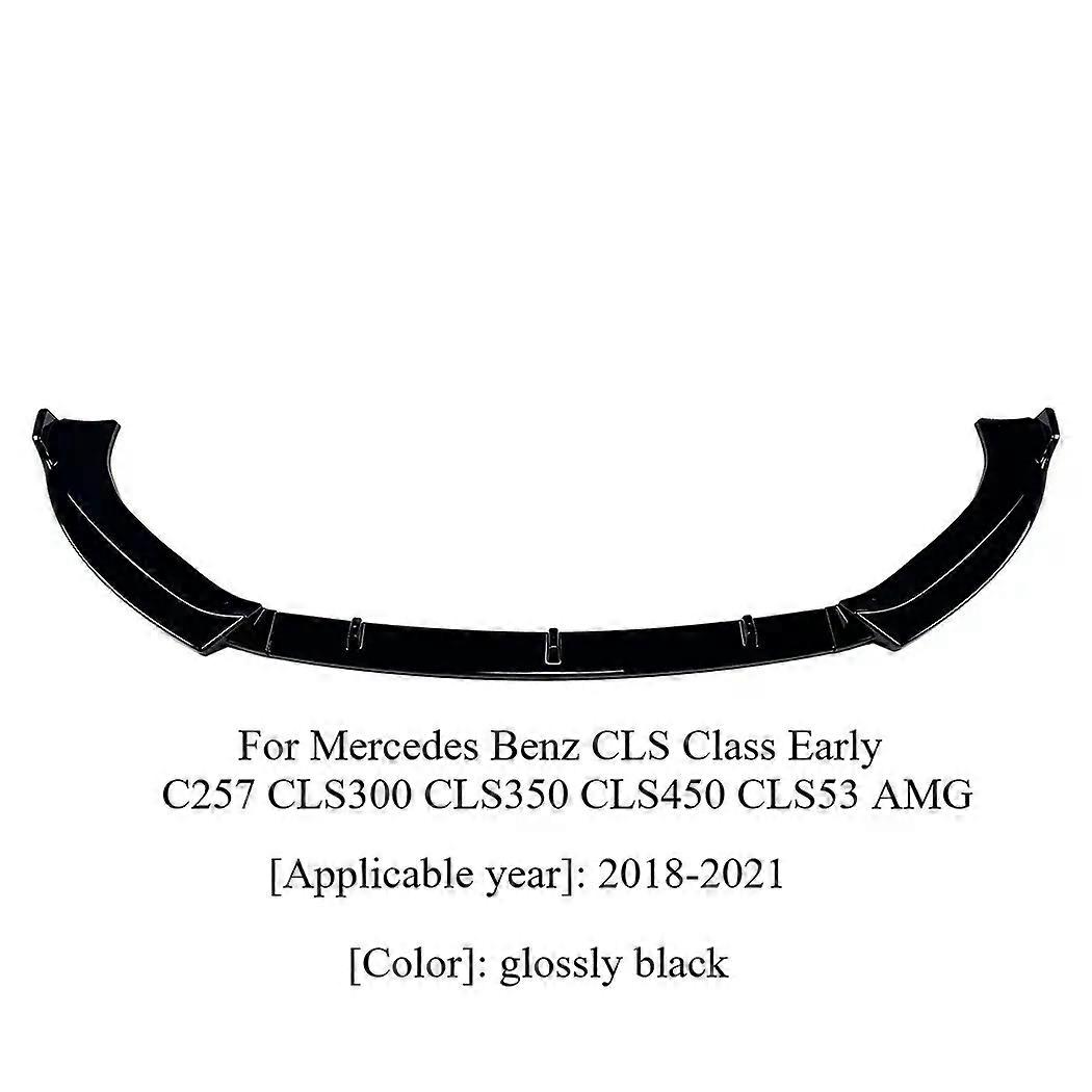 For Mercedes Benz CLS Class Early C257 CLS300 CLS350 CLS450 CLS53 AMG 2018-2022 Refit Front Bumper Splitter Lip Spoiler Body Kit