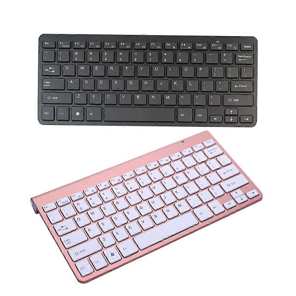 Wireless Mini Keyboard and Mouse Set Sleek Ultra-Thin for Computer Accessory Black 28.5 x 13.3 x 1.9 Cm Simple Design 1Set