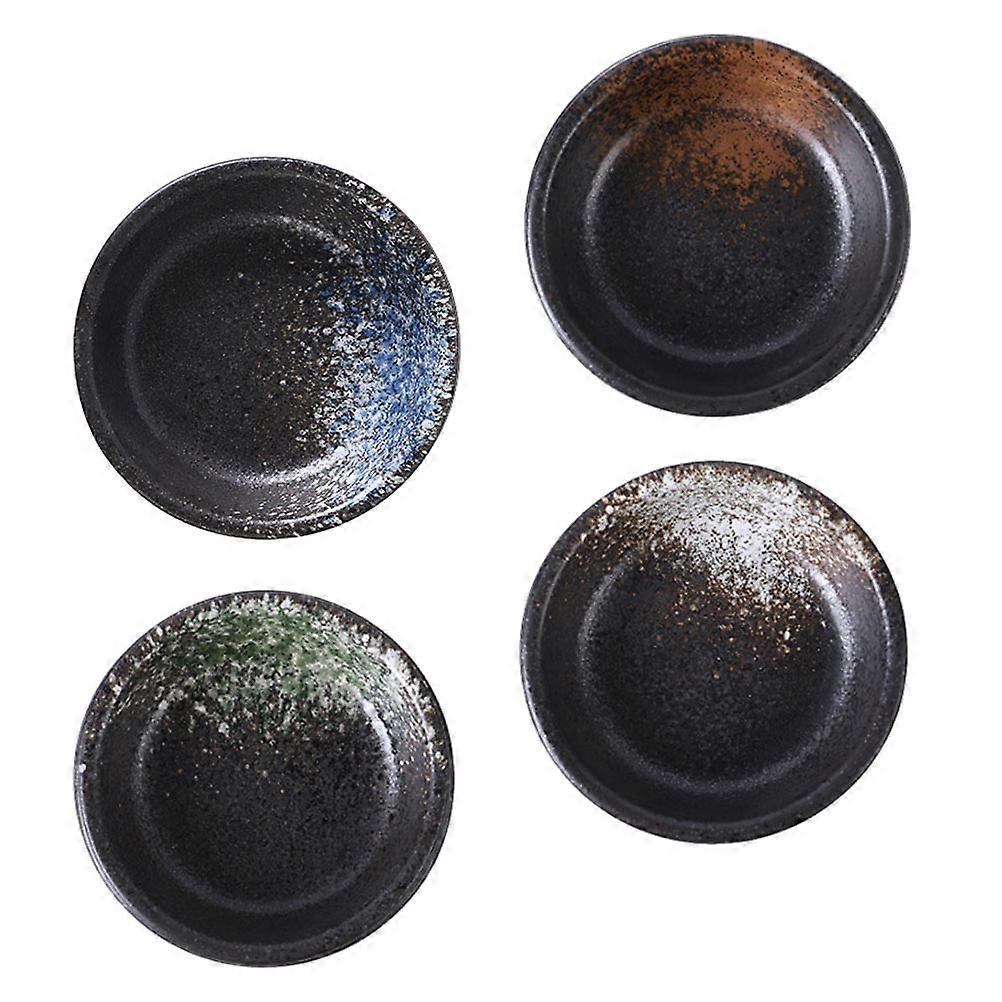 Decorative Spice Plates Ceramic Multi-Function Sauce Dishes 8Pcs