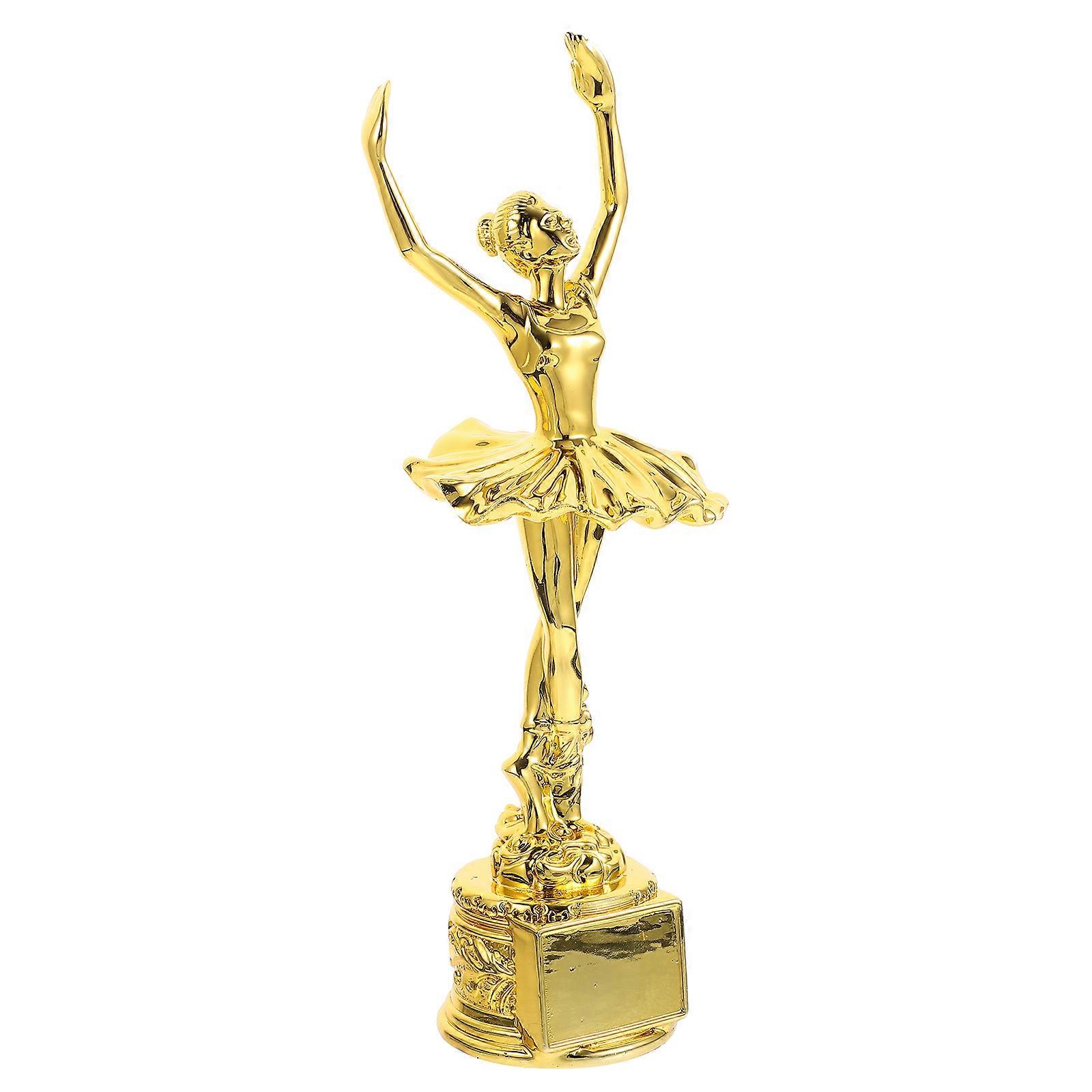Dance Competition Trophy Resin Award Trophy with Ballet Statue 3Pcs