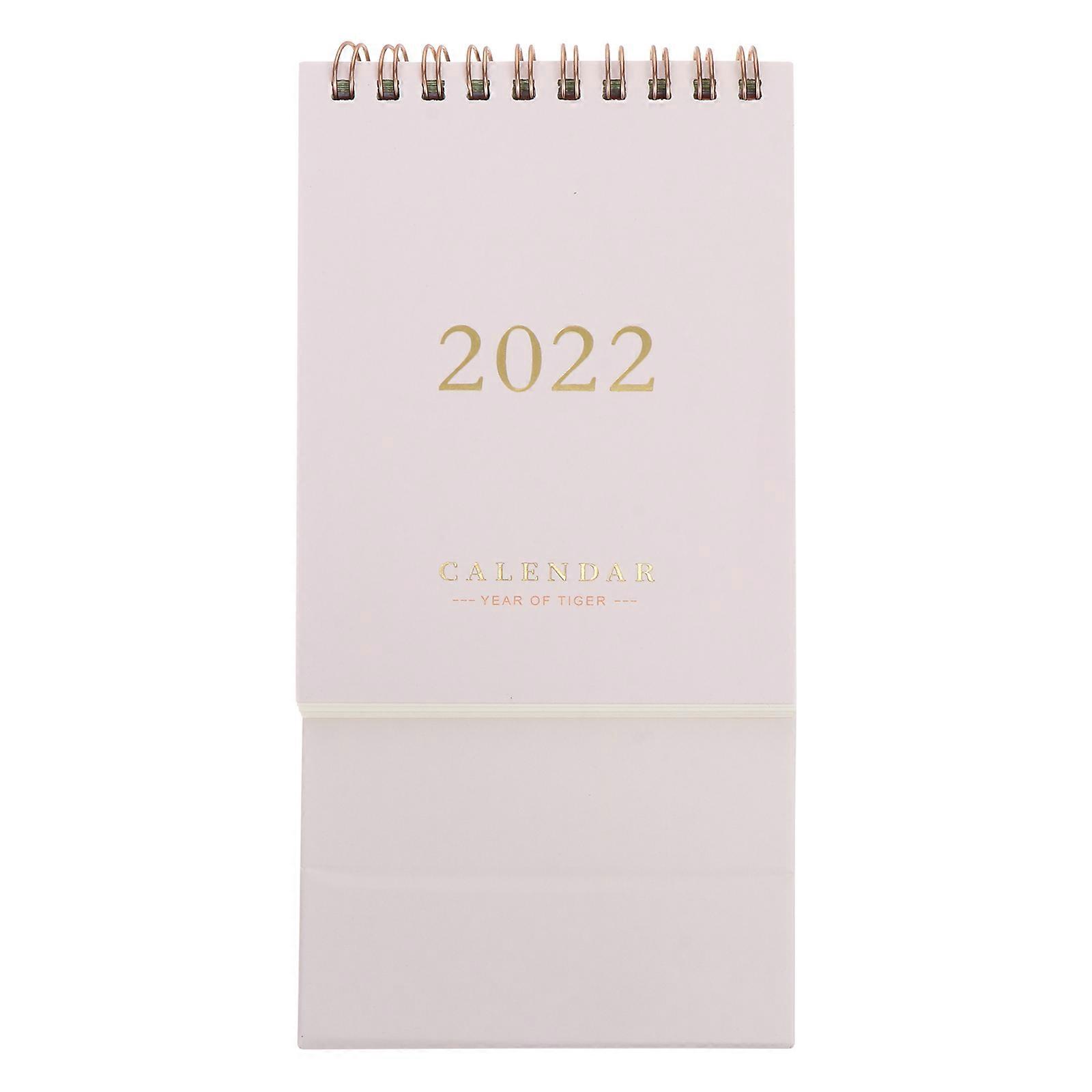 Desk Calendar Office Desk Calendar for Writing Memos 2Pcs Beige Paper