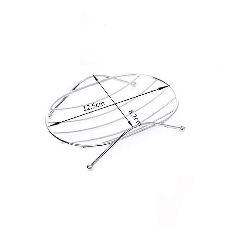 Sølv såpeskål for såpeoppbevaring 1 stk. rustfritt stål oval form