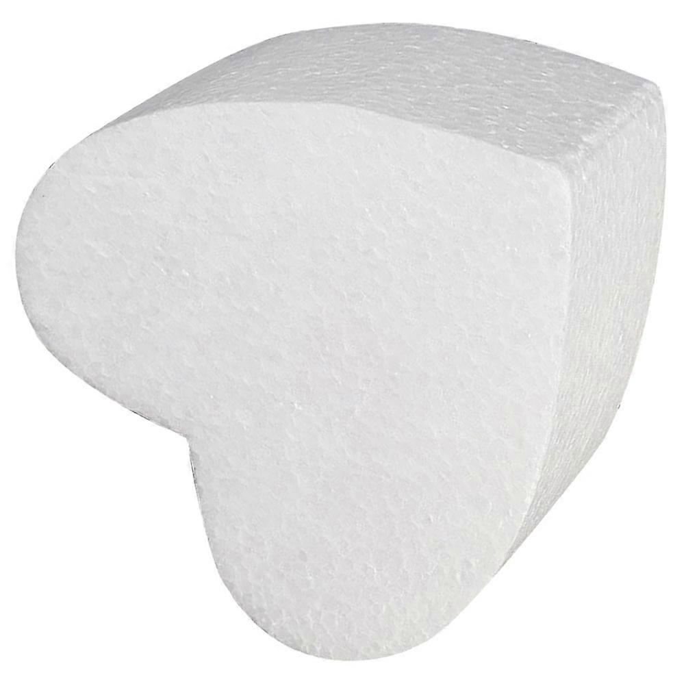 Heart Cake Foams Cake Model for Baking Practice 2Pcs White Foam Cakes