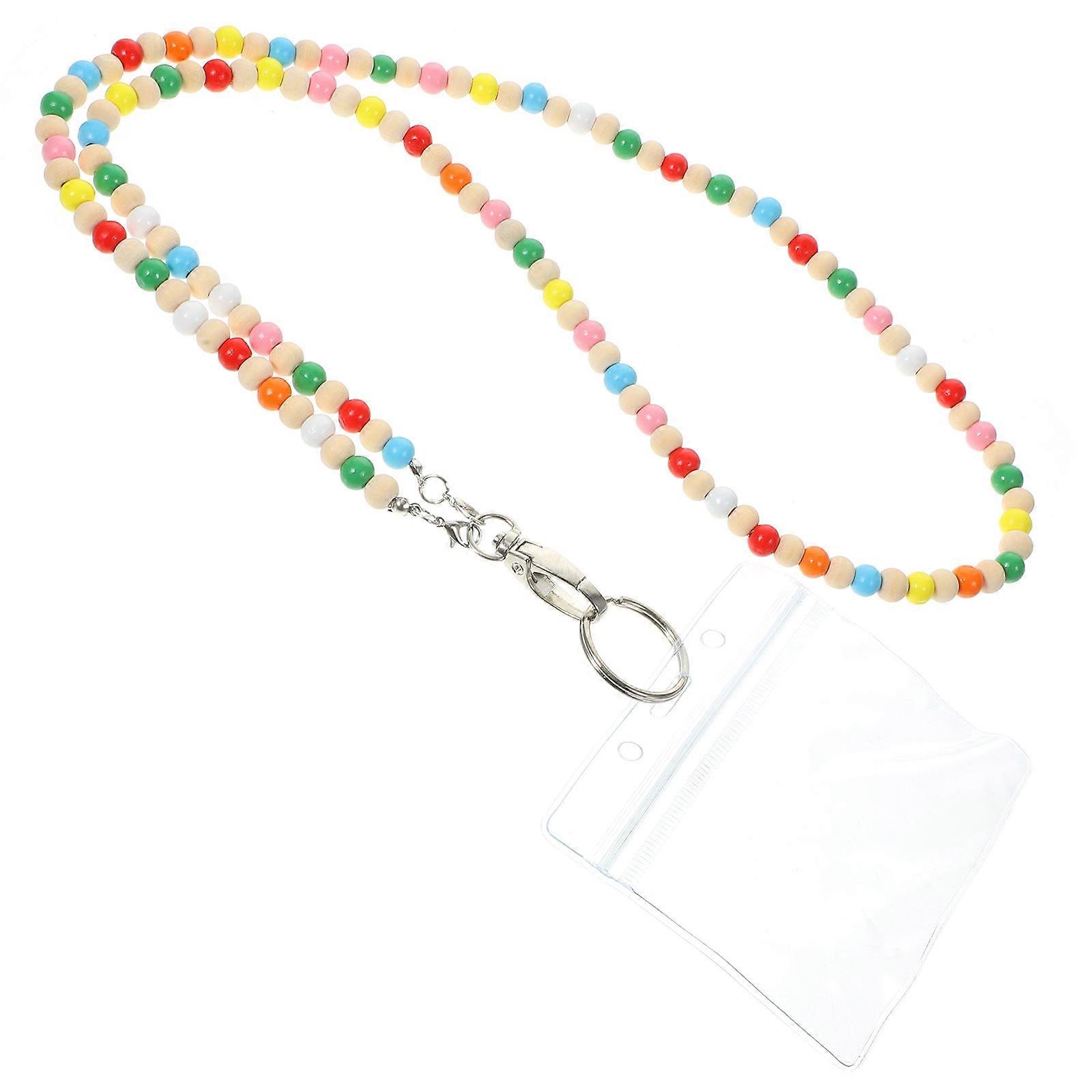 Handmade Beaded Lanyard With Id Holder For Office Use In With Id Holding Function 3Pcs