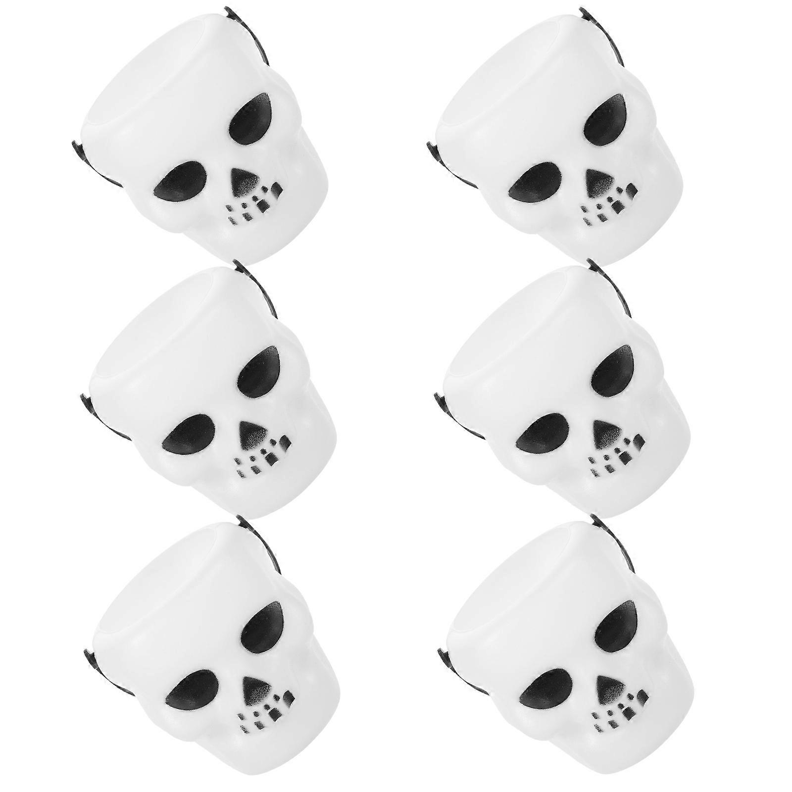 Halloween Candy Basket Plastic Candy Bucket for Storage 30Pcs White Handheld