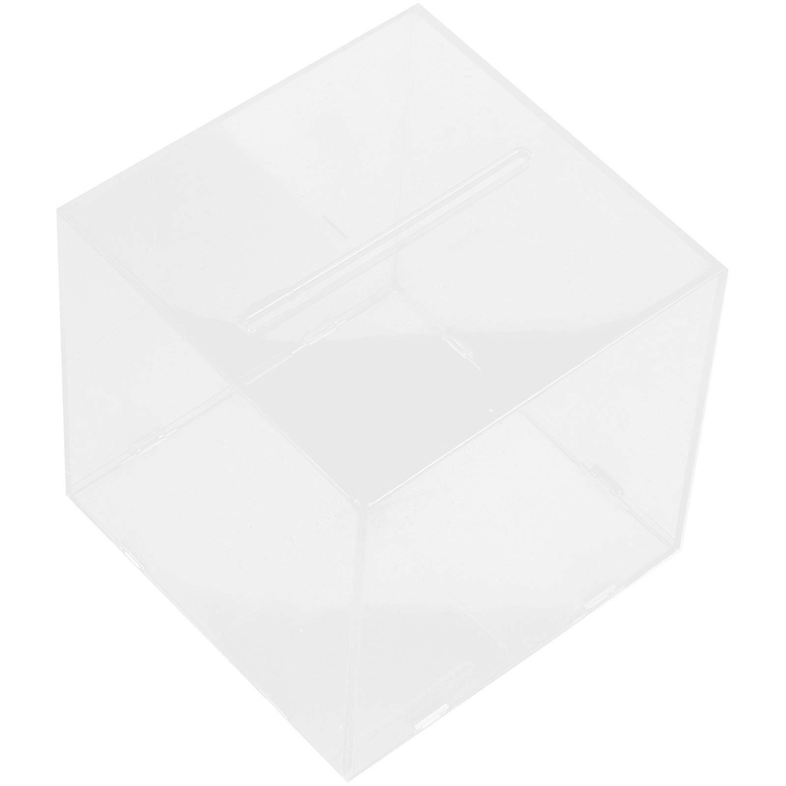 Saving Pot Transparent Acrylic Coin Bank for Home Use 2Pcs