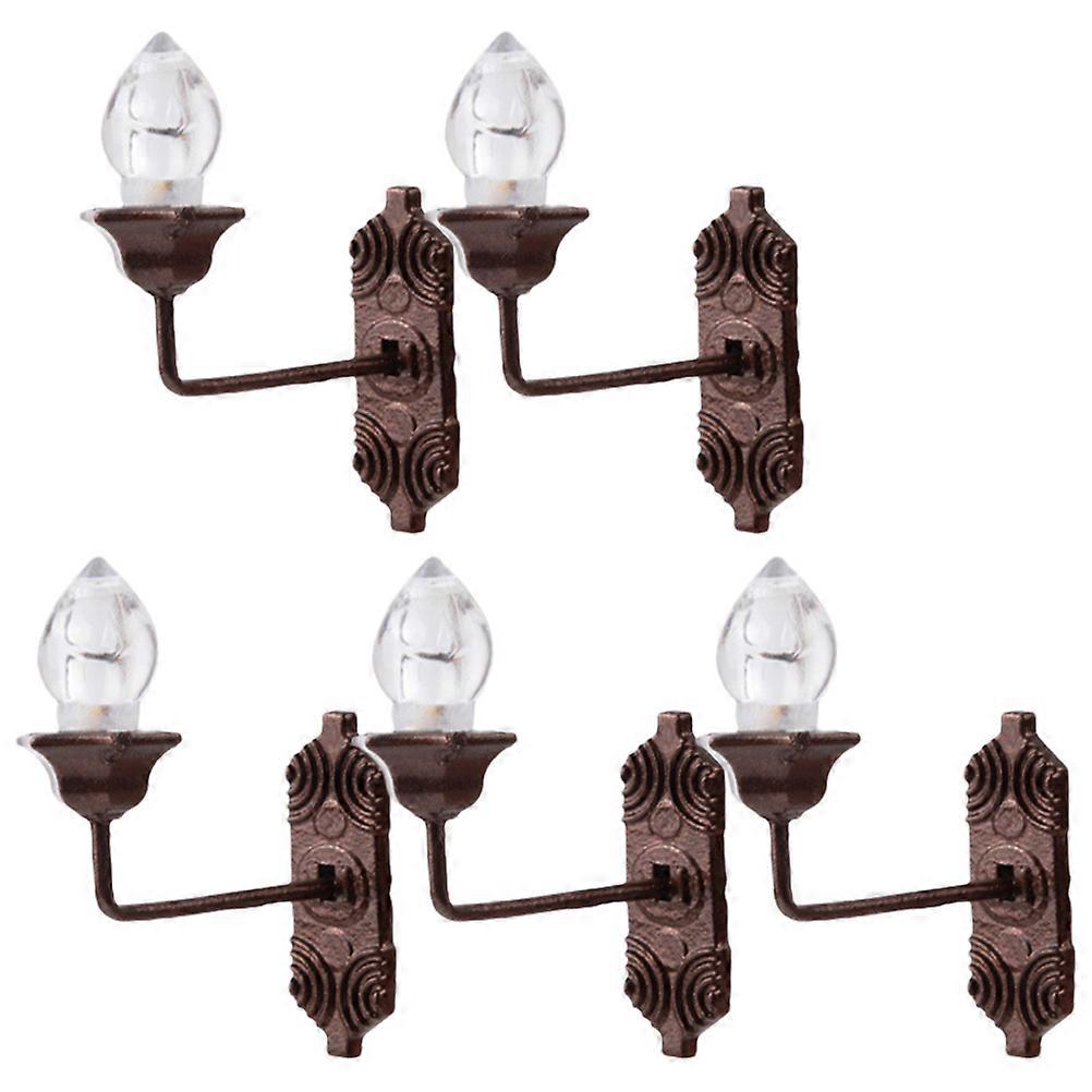 Mini Luminous Wall Lamp for Decor 15Pcs Tiny Wall Lamp Model Set