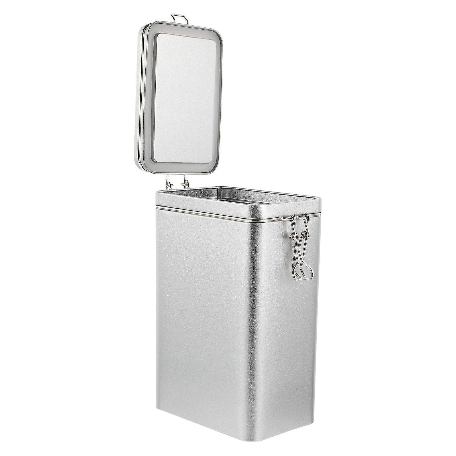 Food Storage Container Silver Coffee Bean Sealing Can for Storage 2Pcs