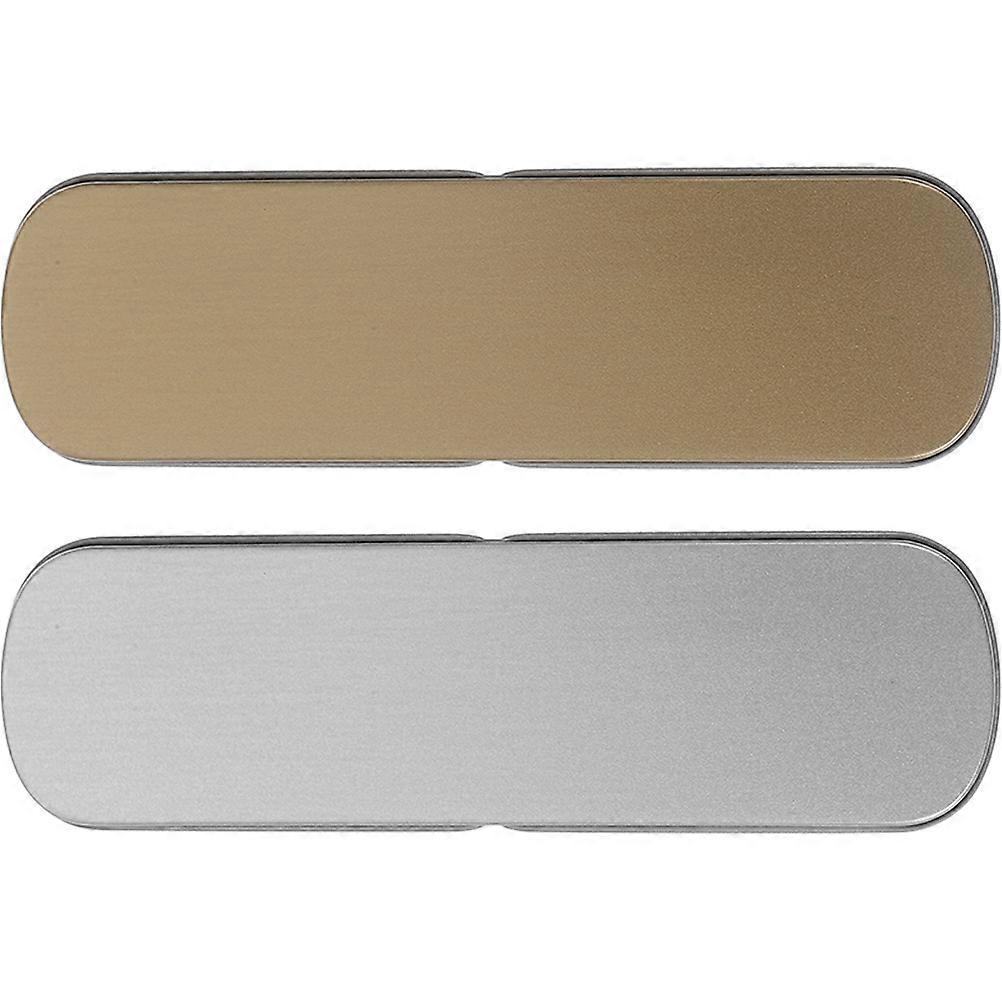 Metal Pen Pencil Case for Organizing Makeup Brushes with 6Pcs Boxes