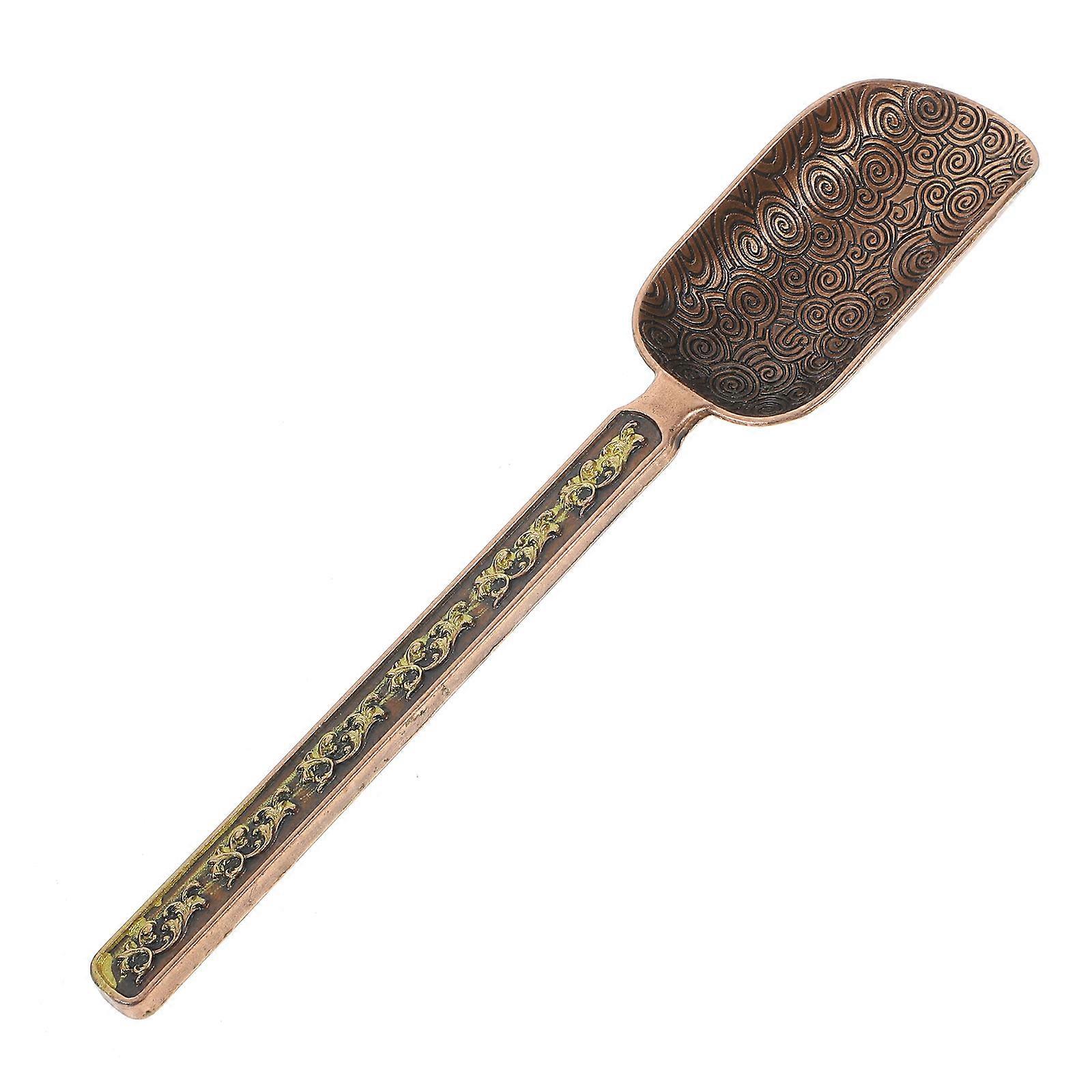 Copper Coffee Scoop for Tea Accessory 4Pcs Retro Style Measuring Spoon Set