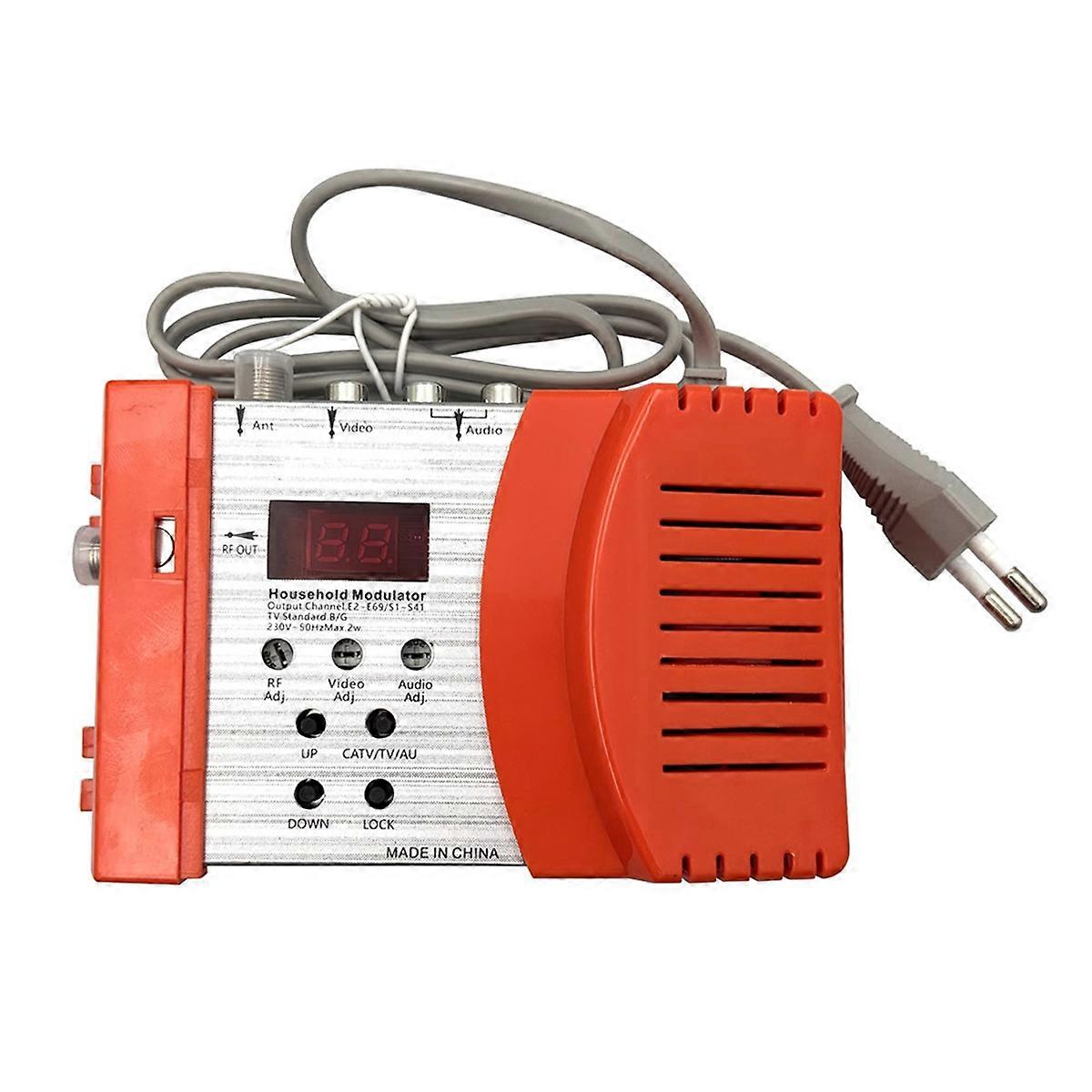 Digital Modulator for PAL NTSC Format HD Multimedia Interface and AV to Converter for Home TV EU Plug