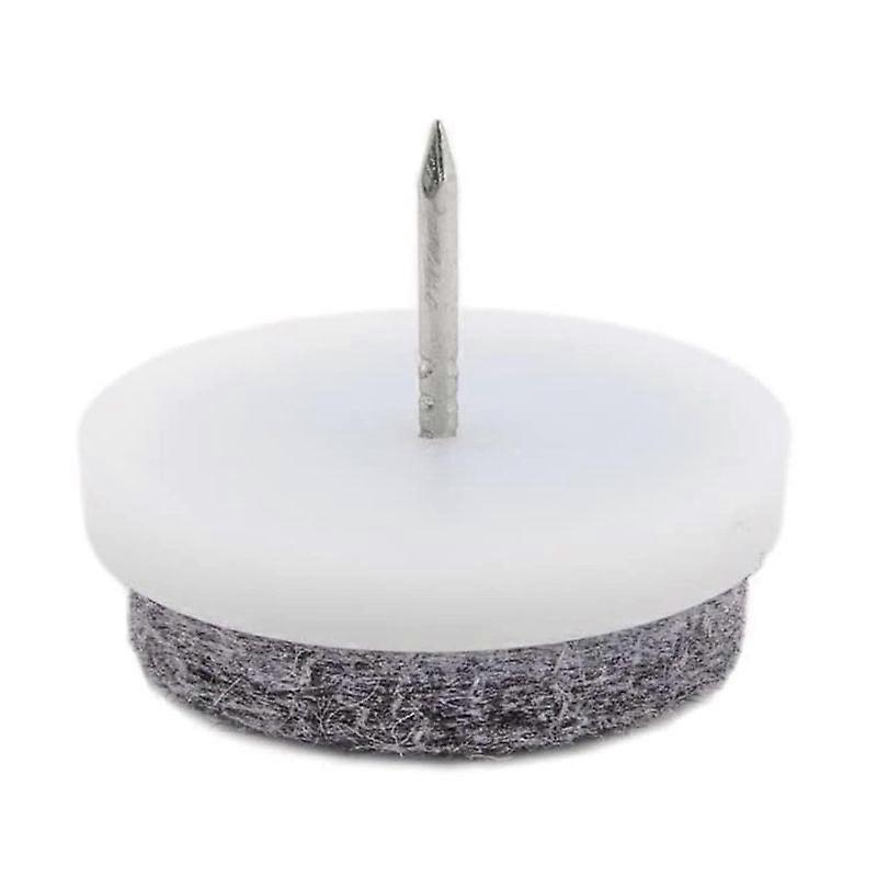 Lot de 50 patins de protection épais en nylon à clouer pour pieds de meubles (chaises, tables, canapés). Protection optimale des sols. Convient aux pieds en bois de chaises, tables et canapés.