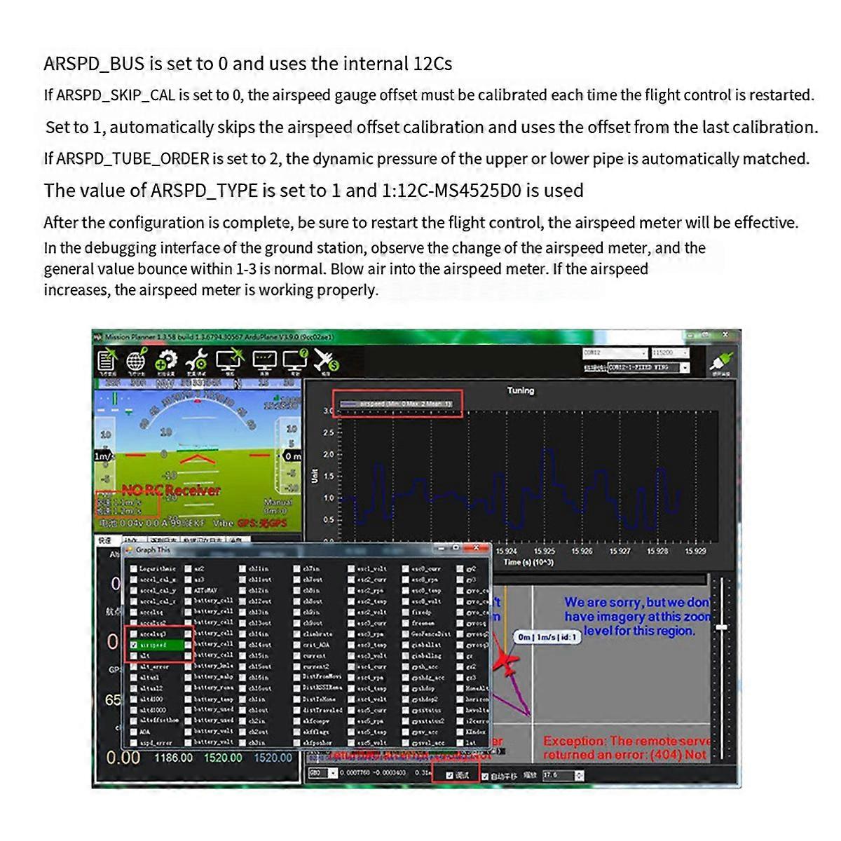 PX4 Airspeedometer Airspeed Meter for Pixhawk PX4 Flight Controller