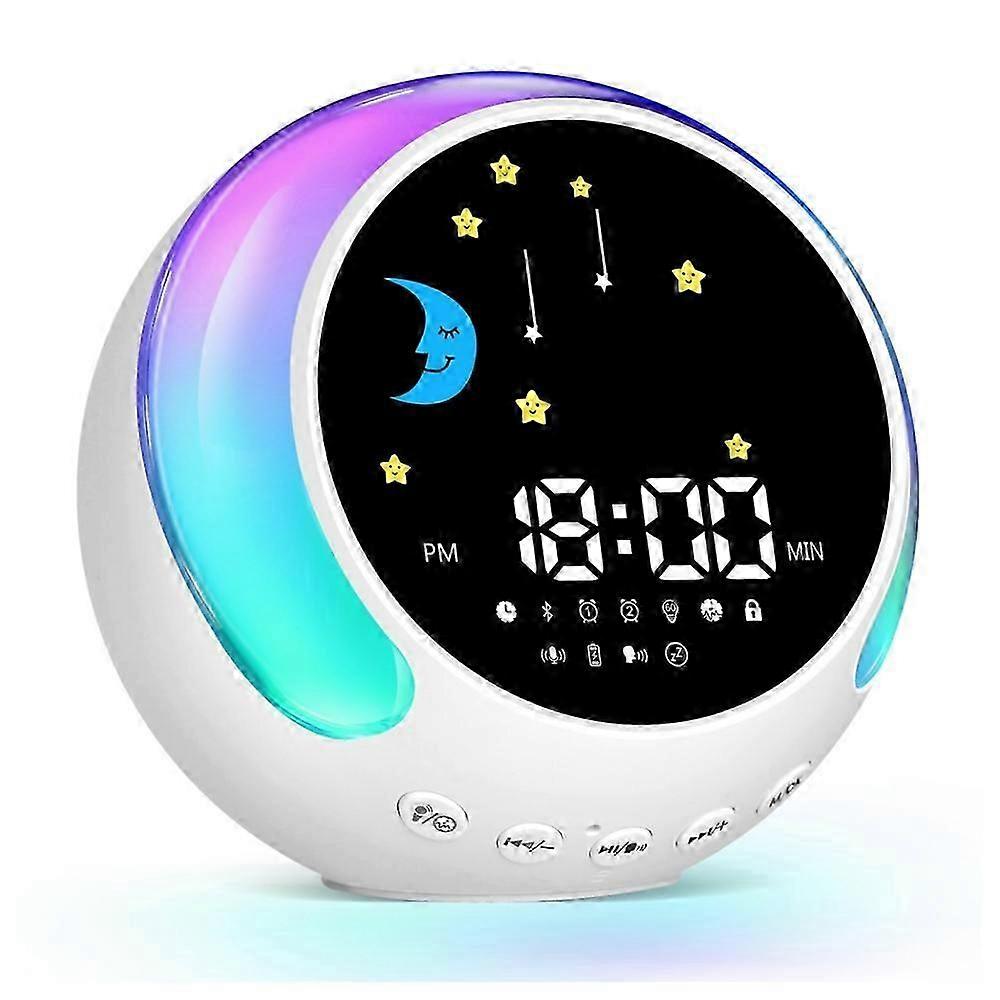 Routine Helper Sleep Trainer, Kids Alarm Clock,nursery Noise Machine & Night Light with Nap Timer for Children