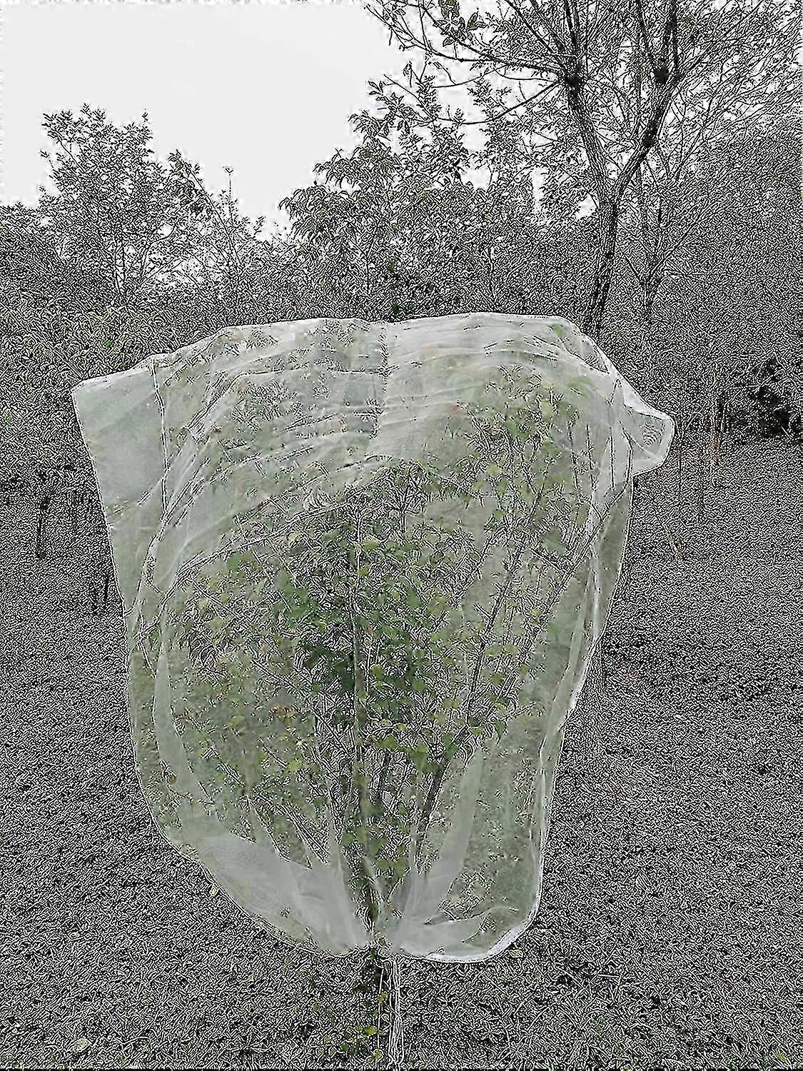 2-Pack Fine Mesh Fruit Tree Insect Netting with Drawstring (1m x 1.5m)_c*