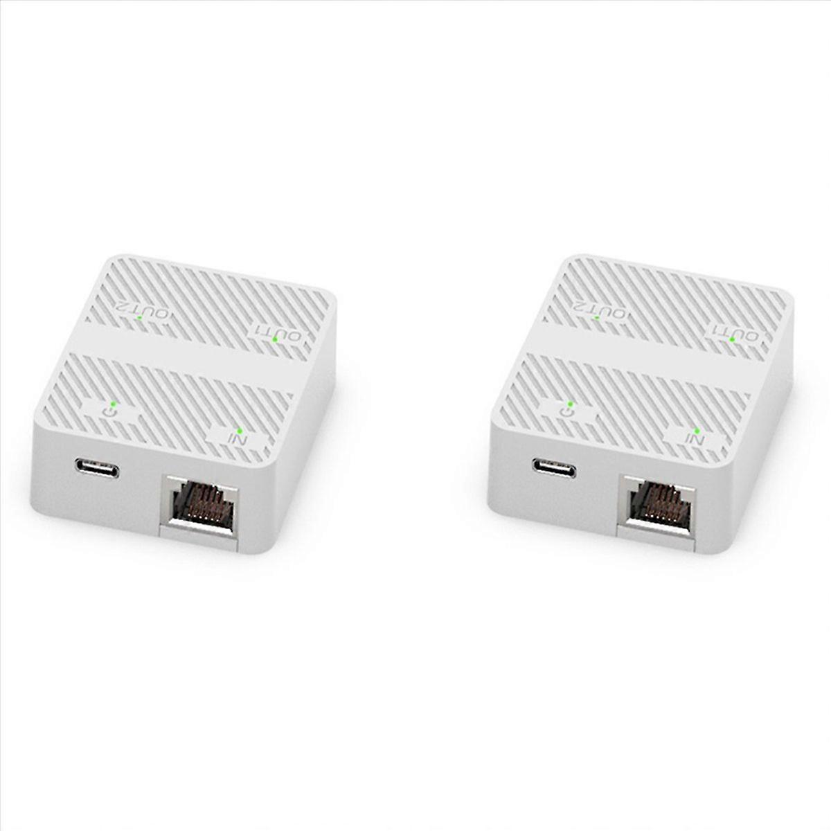 2X 2 Port Gigabit Netzwerk Schalter RJ45 Schalter Netzwerk Splitter Kabel Extender 1000mbps Adapter 1 in 2