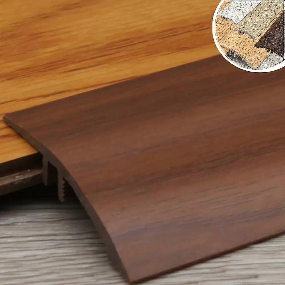 Threshold Transition Strip PVC Interior Reducer Wood To Tile And Carpet To Tile Wheelchair Ramp Walnut 4/5 Inch 9923
