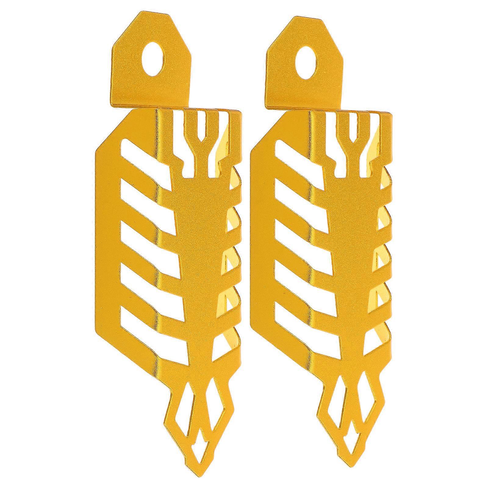 Front Fork Brace Cover Motorcycle Shock Absorber Protective Guard 2Pairs