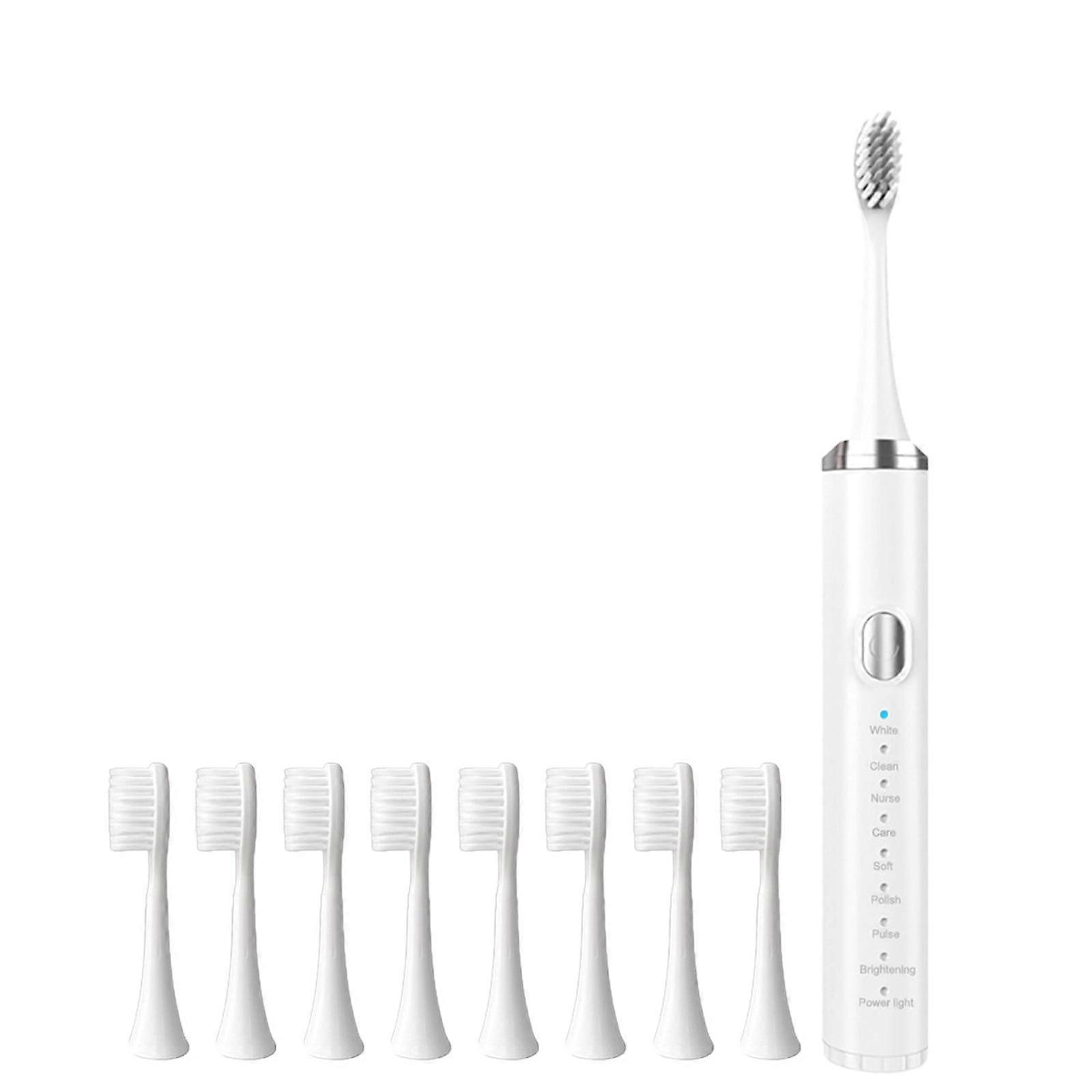 YOBOLK Electric Toothbrush, Low Noise & Portable with Smart Timer, IPX7 Waterproof Vibration Toothbrush - Compatible with Replacement Heads