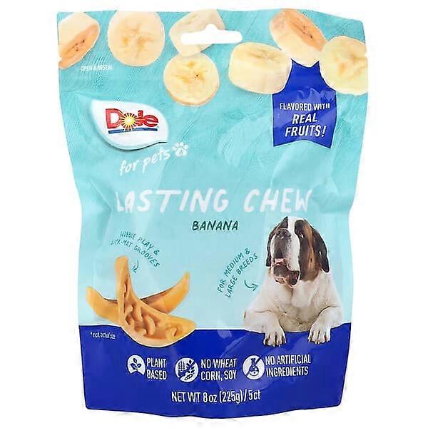 Dole for Pets, Lasting Chew, For Medium & Large Breeds, Banana, 5 Chews, 8 oz (225 g)
