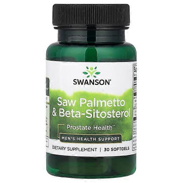 Swanson, Saw Palmetto & Beta-Sitosterol, 30 Softgels
