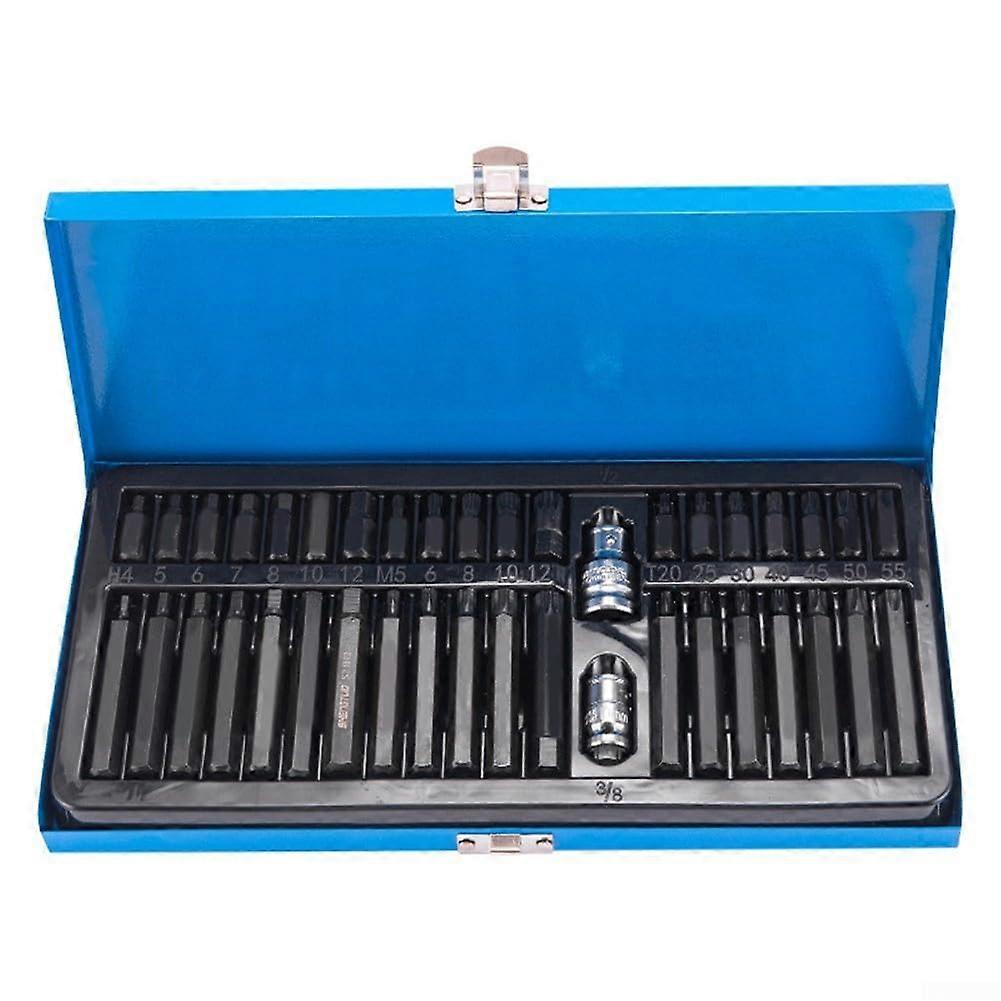 40 Piece Hexagon Socket Set In One Case For Manufacturing, Construction, And Home  Tasks