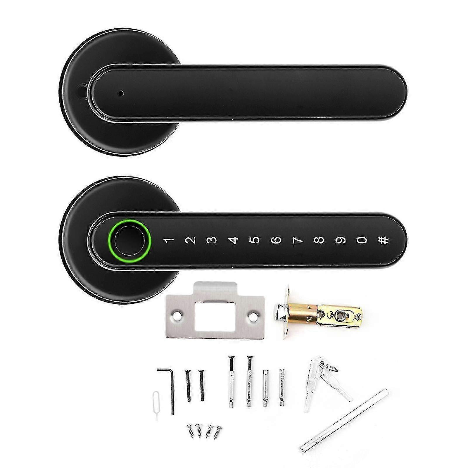 Smart Fingerprint Door Lock Bluetooth Password App Key Unlock Usb Electronic For Home Office