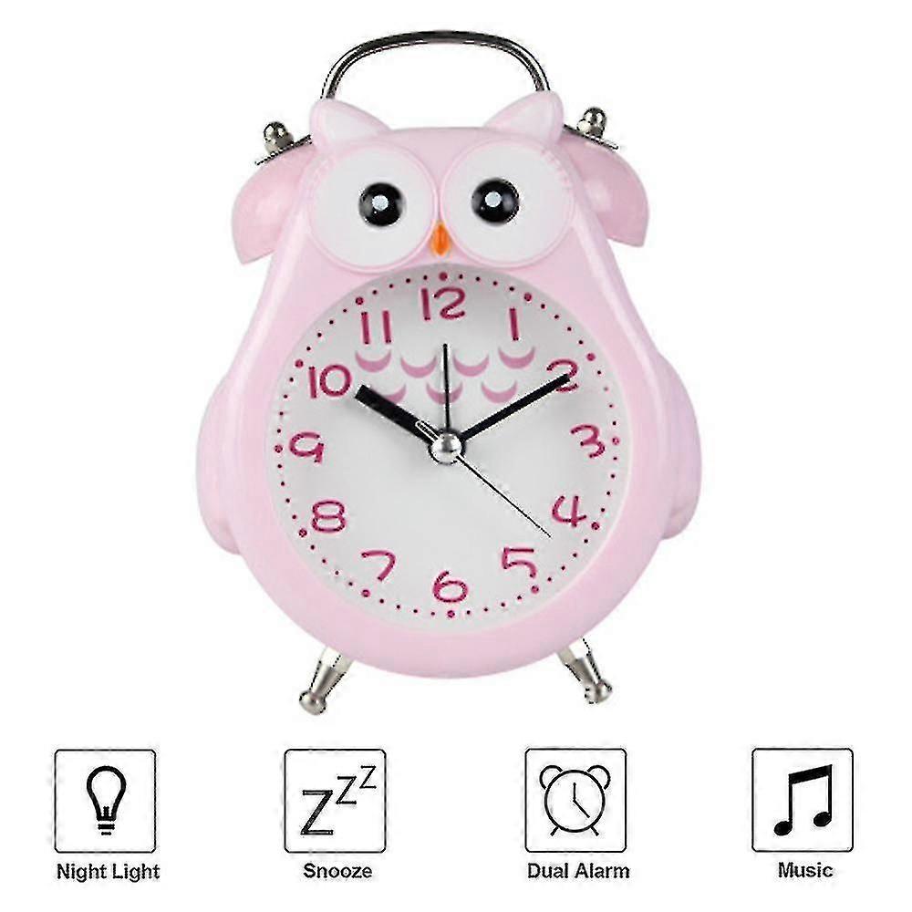 電池式、ナイトライトとスヌーズ機能付き、カチカチ音がしないサイレントアラーム