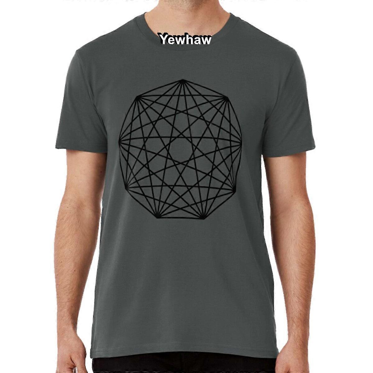 T-shirt noir forme Nonagon