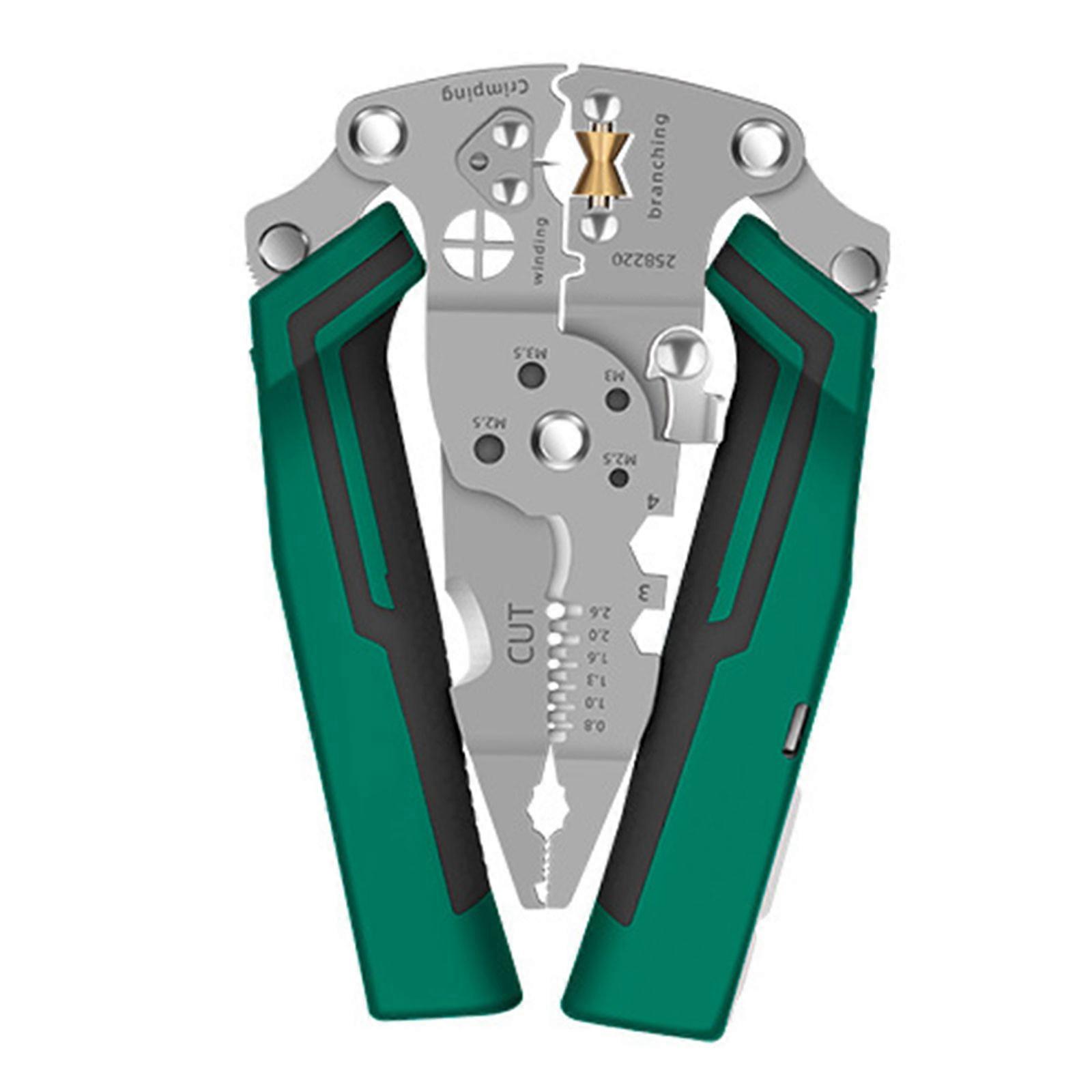 Professional Ergonomic Voltage Testing Wire Stripper Suitable for Electrical Cable Cutting Stripping Home Industrial Use Multicolor