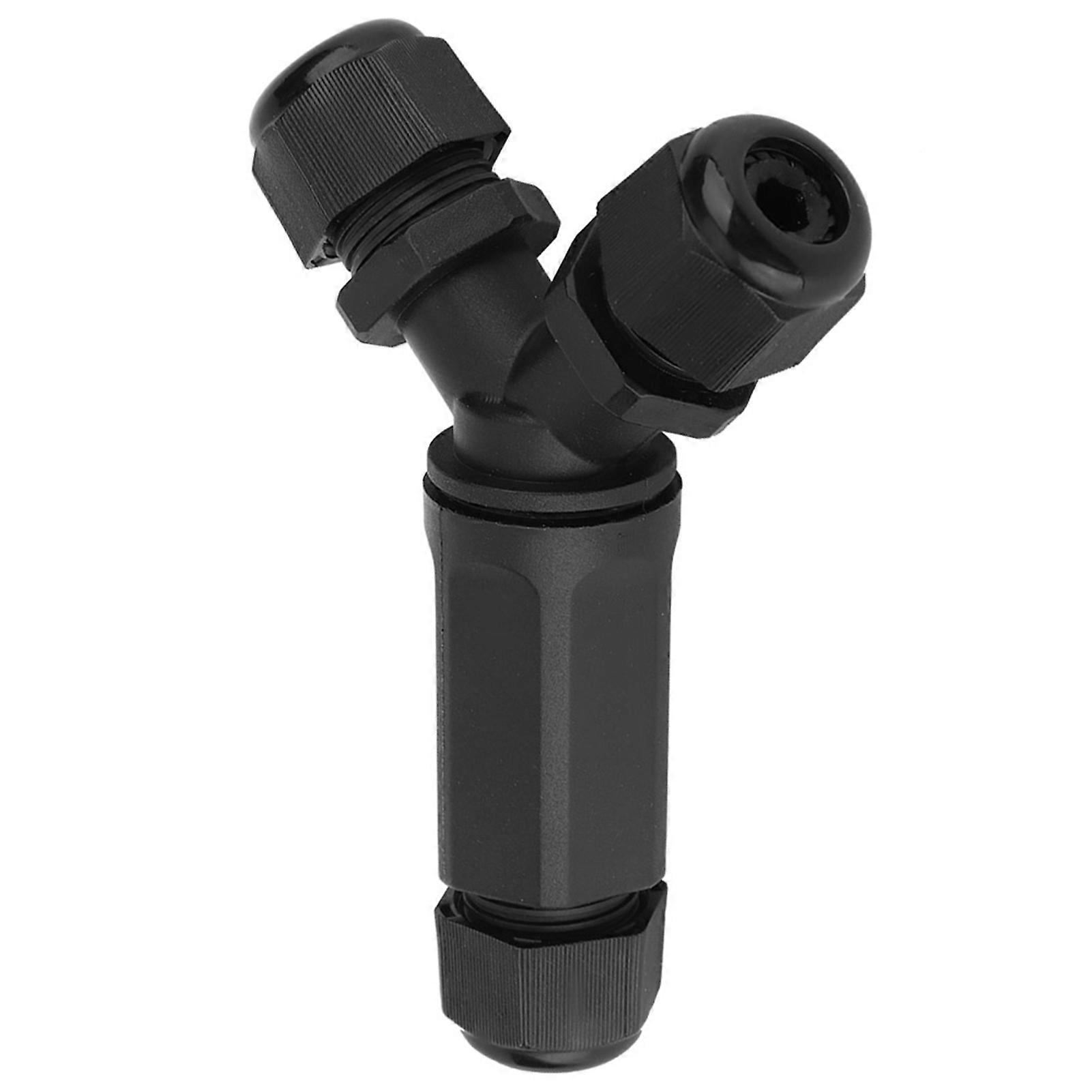 LED IP68 Waterproof Connector 3 Way 3 Core Y Type Wire Plug for Electrical Accessories