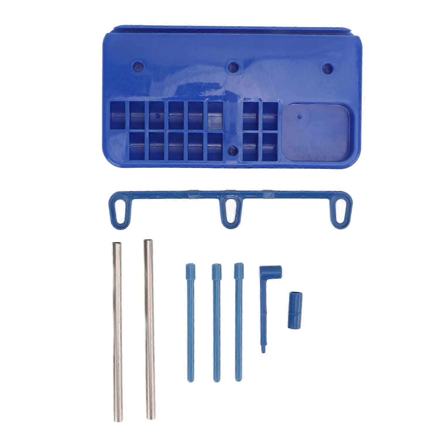 Sewing Machine Spool Stand Blue Household Plastic Material Easy Assemble Disassemble Store Sewing Su