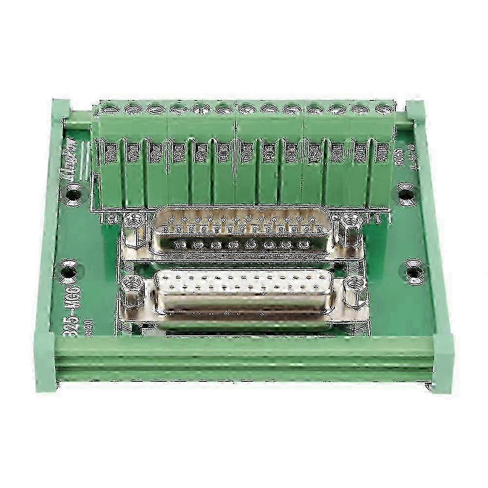 Db25 D Sub Male & Female Header Breakout Board Terminal Board Din Rail Mount Interface Module