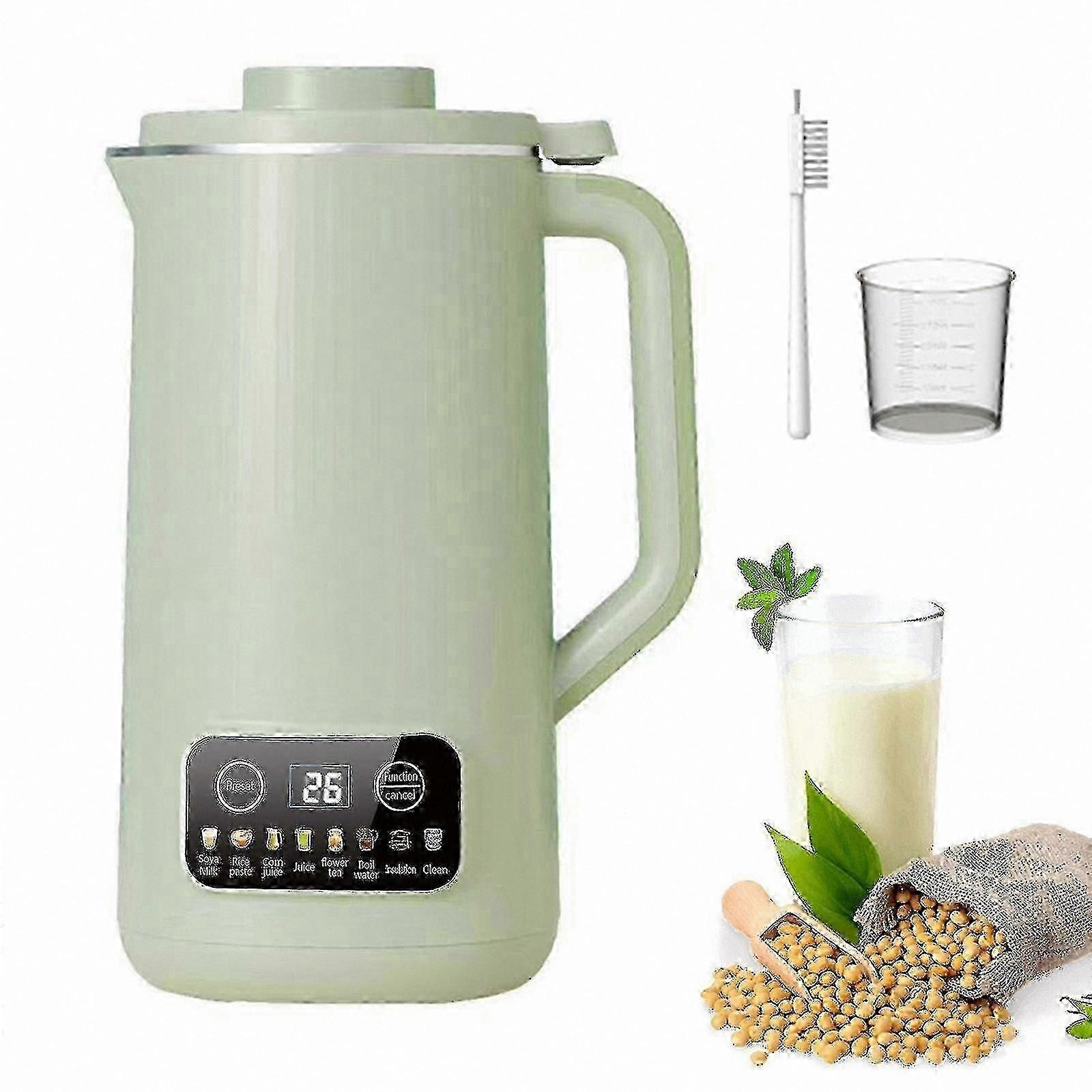 Multi-functional 20 Oz Soy Milk Maker with Delay Start, Warm Keep, and Self-cleaning Features for Nut Milks