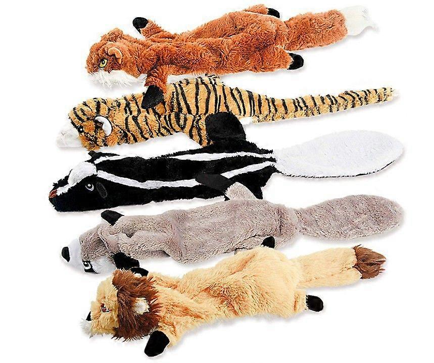 Plush toy set for dogs: durable chew toy with teeth cleaning function and sound effect