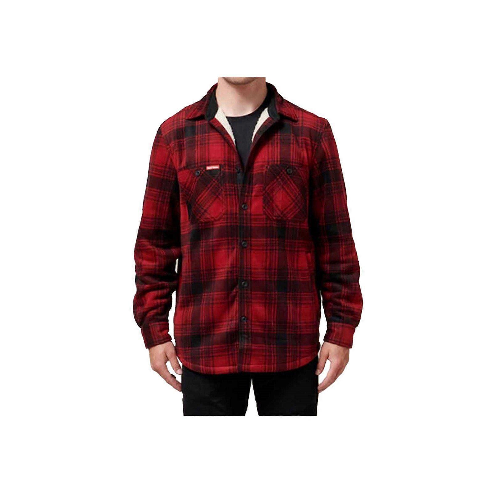 Hard Yakka Sherpa Men's Red Fleece Jacket