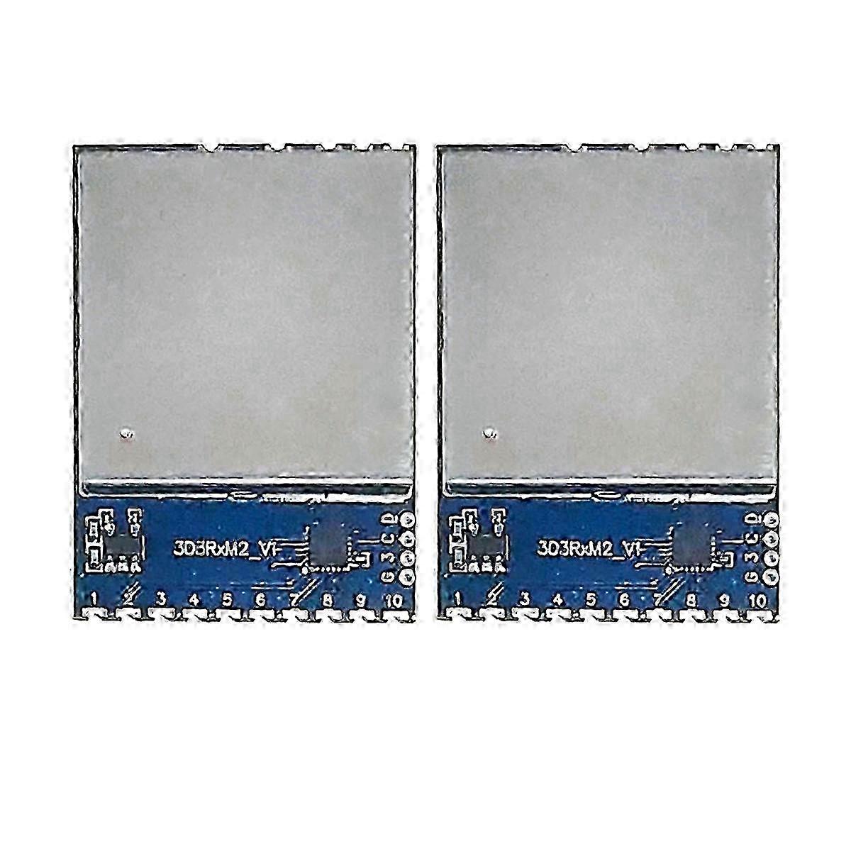 Improved FPV VRX RF Receiver Module - 2PCS 3.3G 3D3RxM2 16CH Wireless Analog Audio Video Mission Receiver for Mission Control