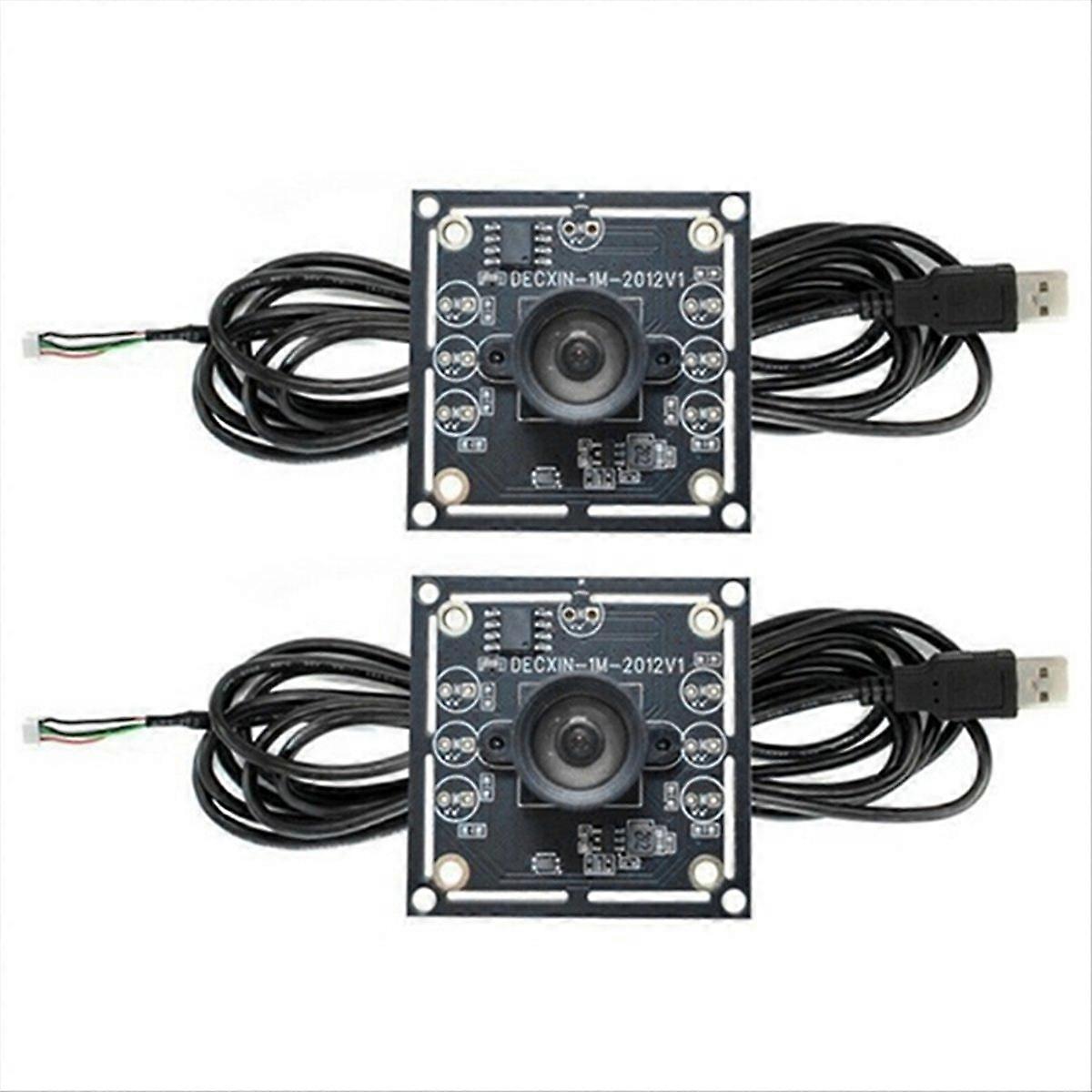 2PCS 100 Degree Camera Module 1MP OV9732 1280x720 USB Free Driver