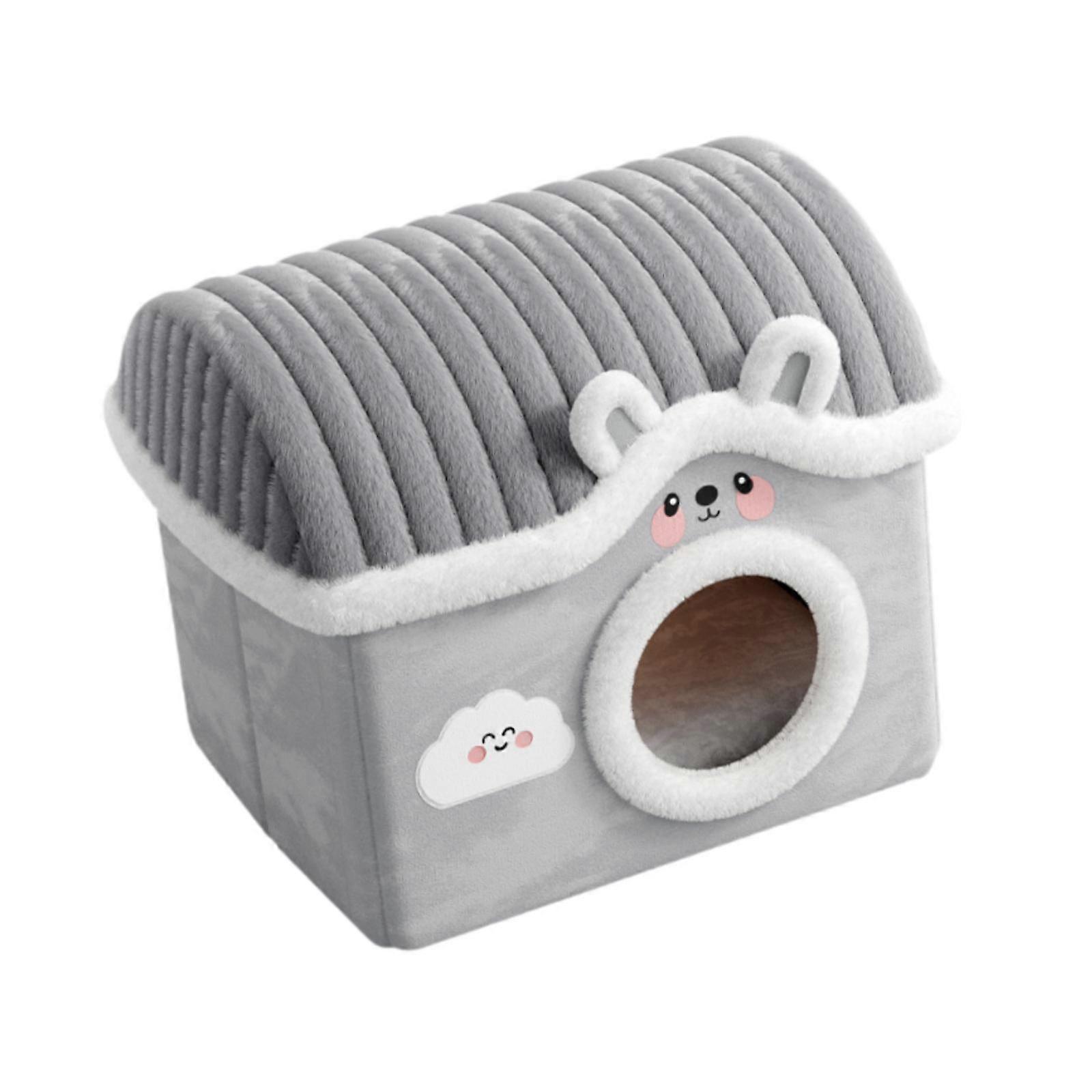Cat Bed Pet Bed Winter Removable Comfortable Soft Non Slip Bottom Kitten