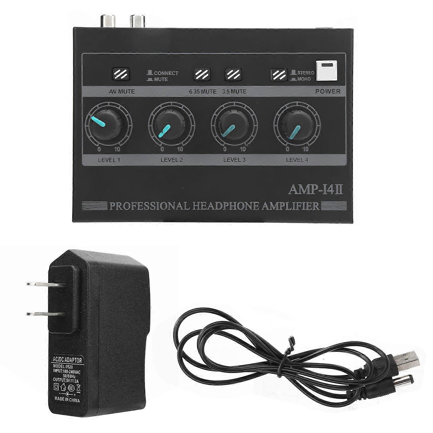 Headphone Amplifier 4Channel Ferroalloy Mono/Stereo Monitor Set AMPi4Ⅱ