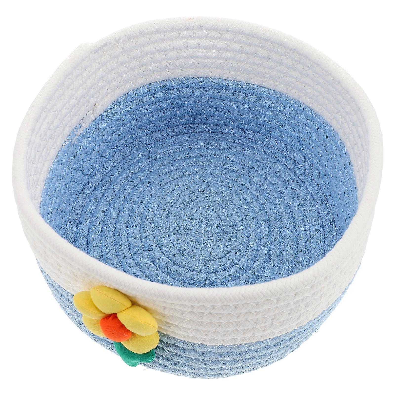 Multi Functional Small Woven Storage Basket for Office Organizing