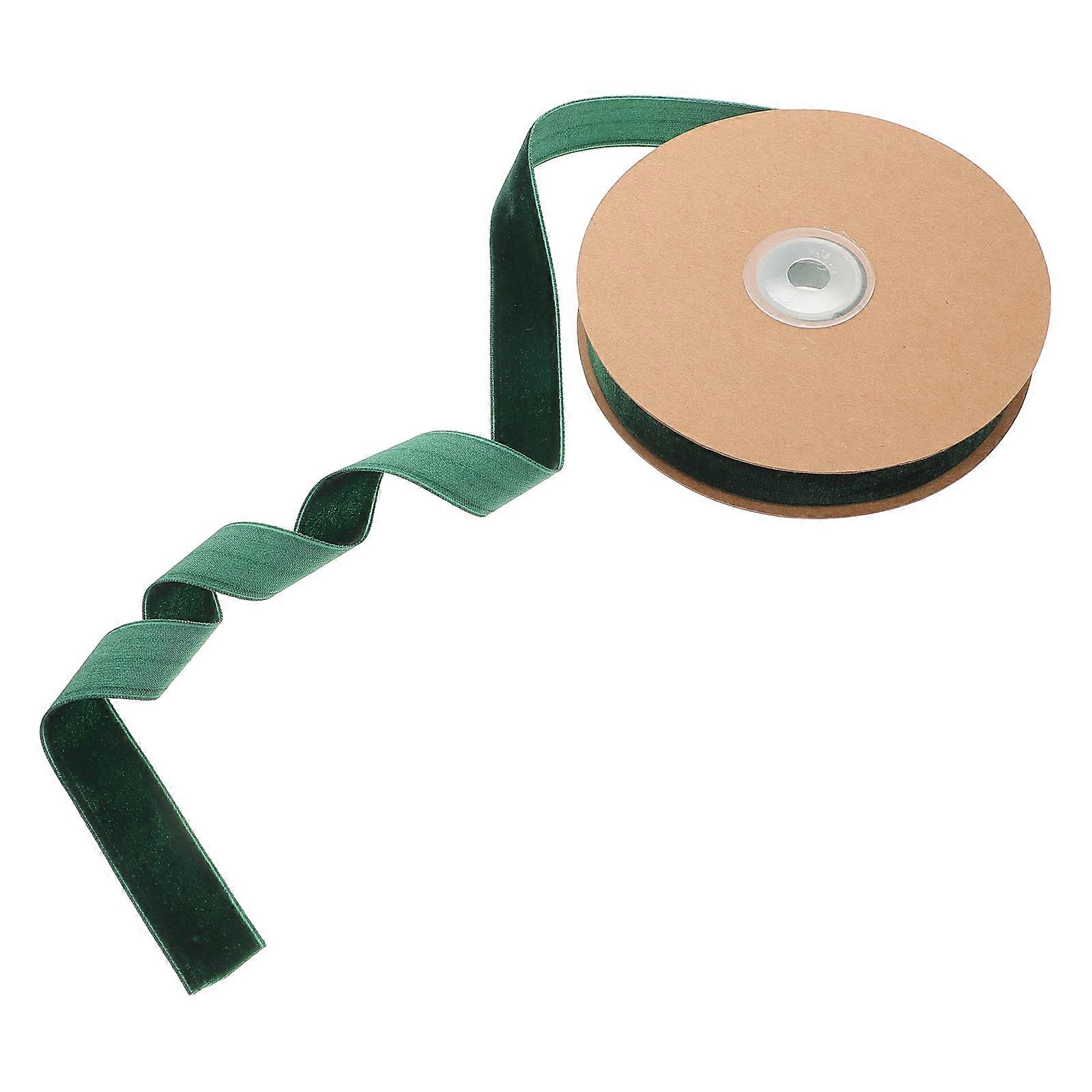 Party Packing Ribbon for Present Wrapping with 1 Roll Fluffy Green Ribbon